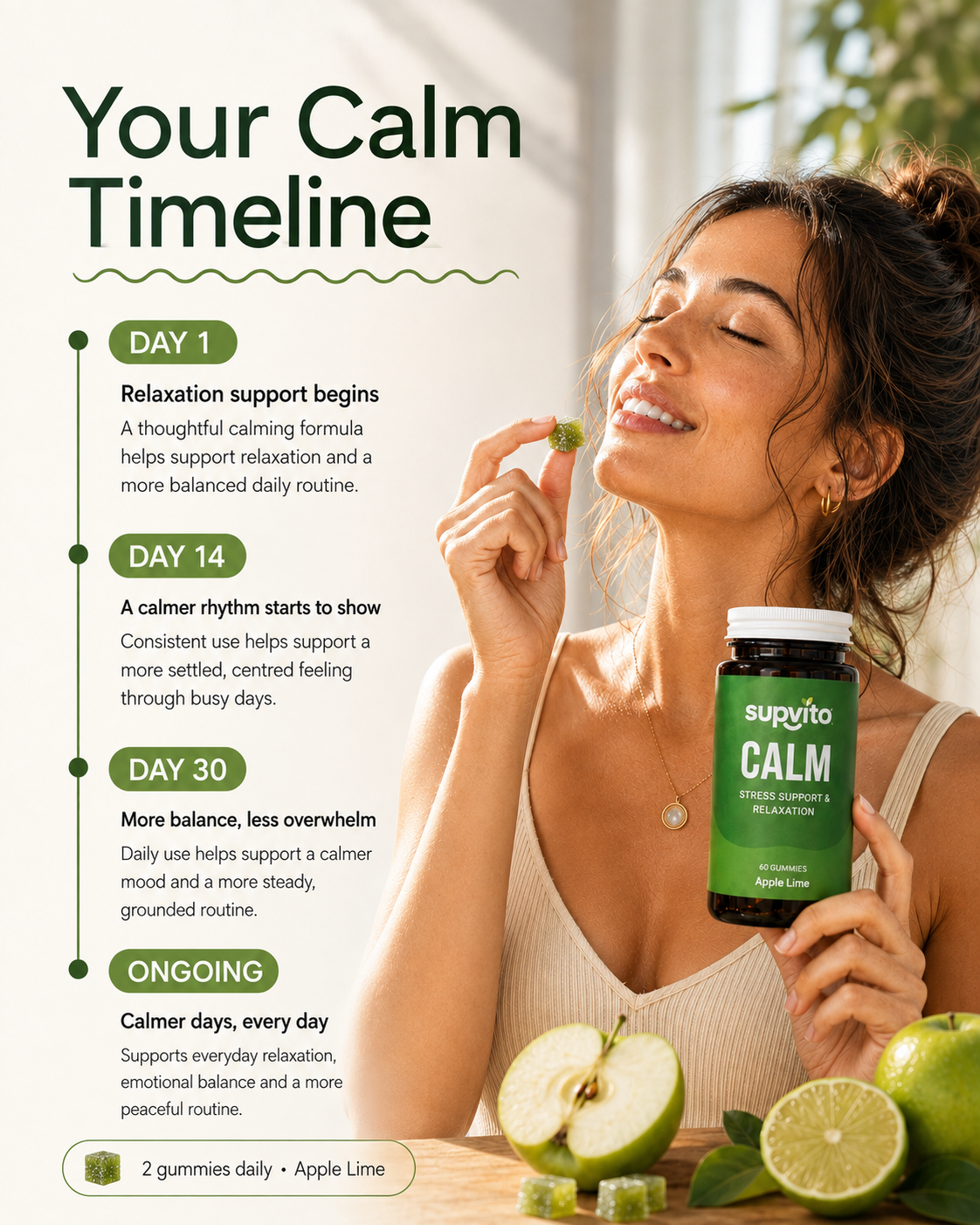 Apple Lime Zen & Stress Support & Relaxation